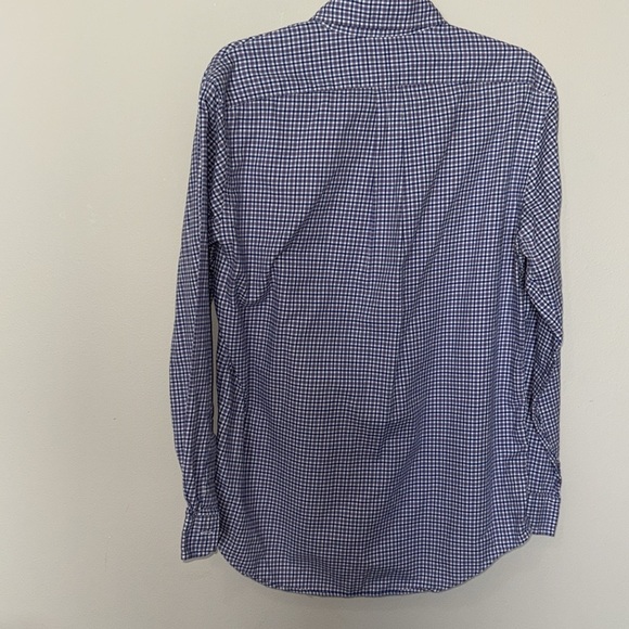 Ralph Lauren Purple Plaid Button Up Mens Med 100% Cotton Professional Work EUC - Picture 8 of 14
